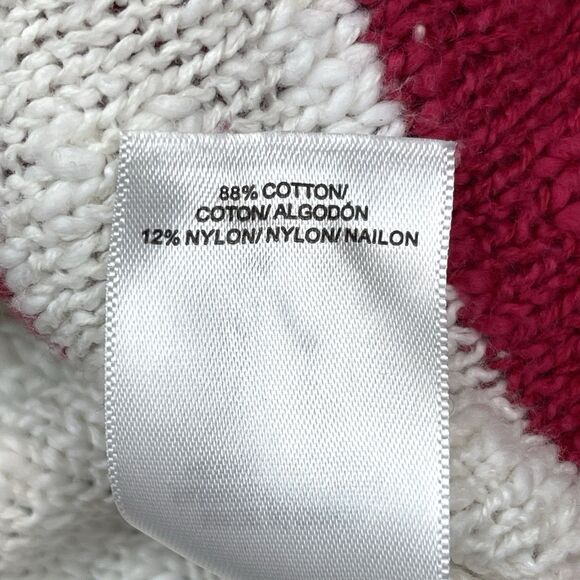 Lucky Brand Americana Flag Sweater Womens Size XL Cotton Blend Preppy Patriotic - Picture 7 of 9